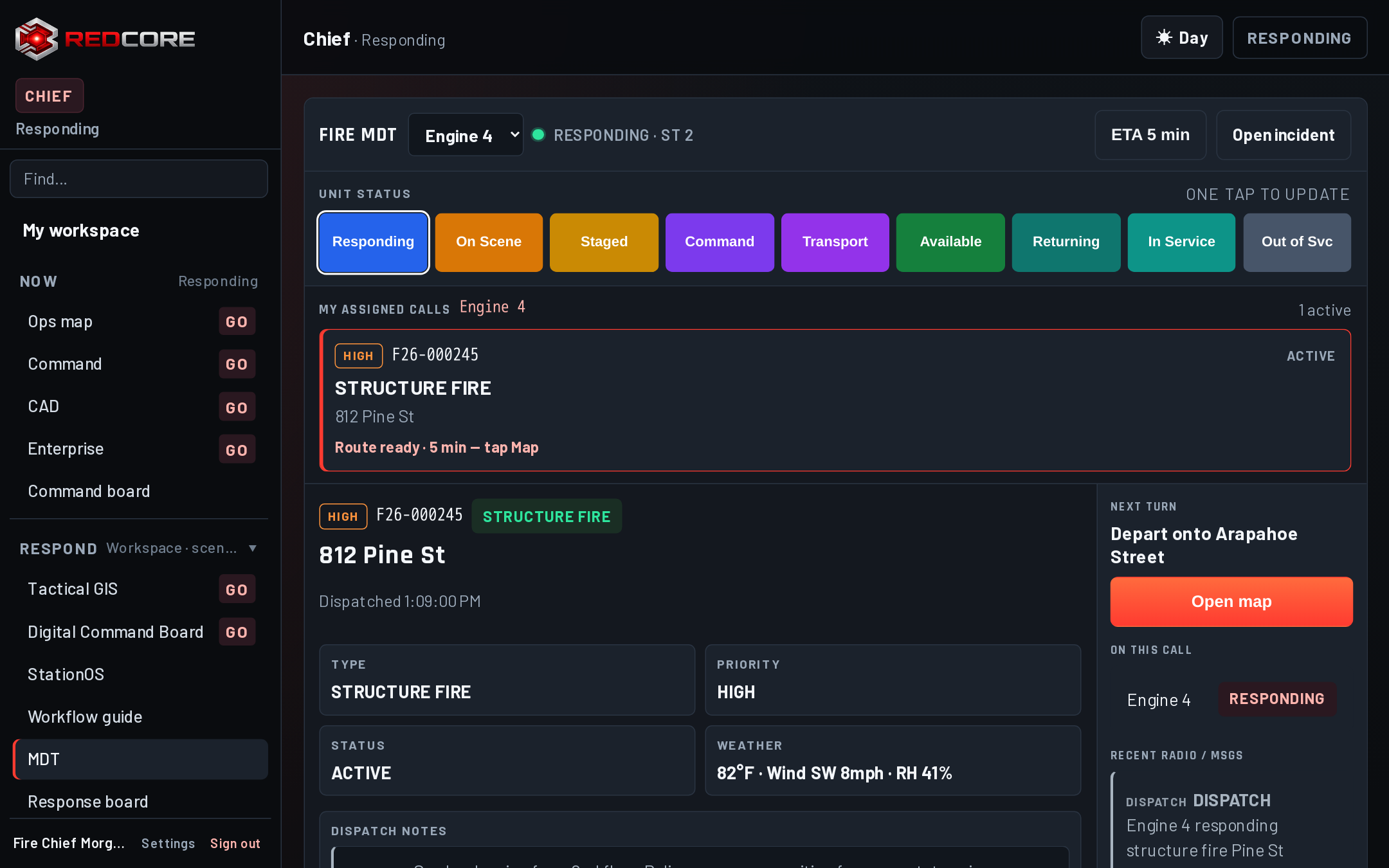 Fire MDT — Cab Terminal